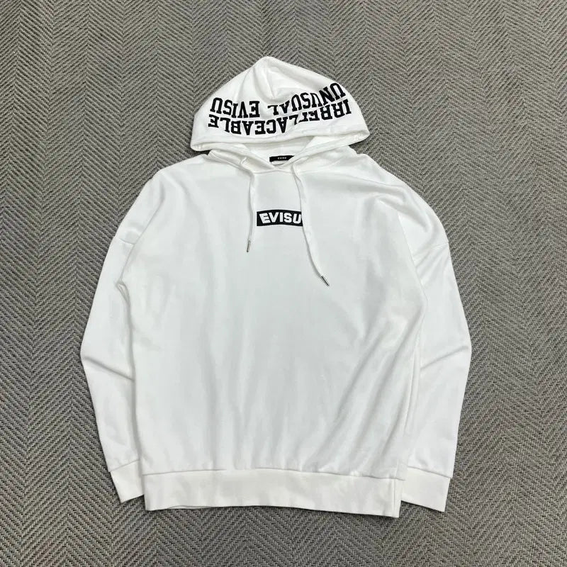 [BUNJANG] Evisu Center Logo Hoodie v5494 / 에비수 센터로고 후드티 v5494
