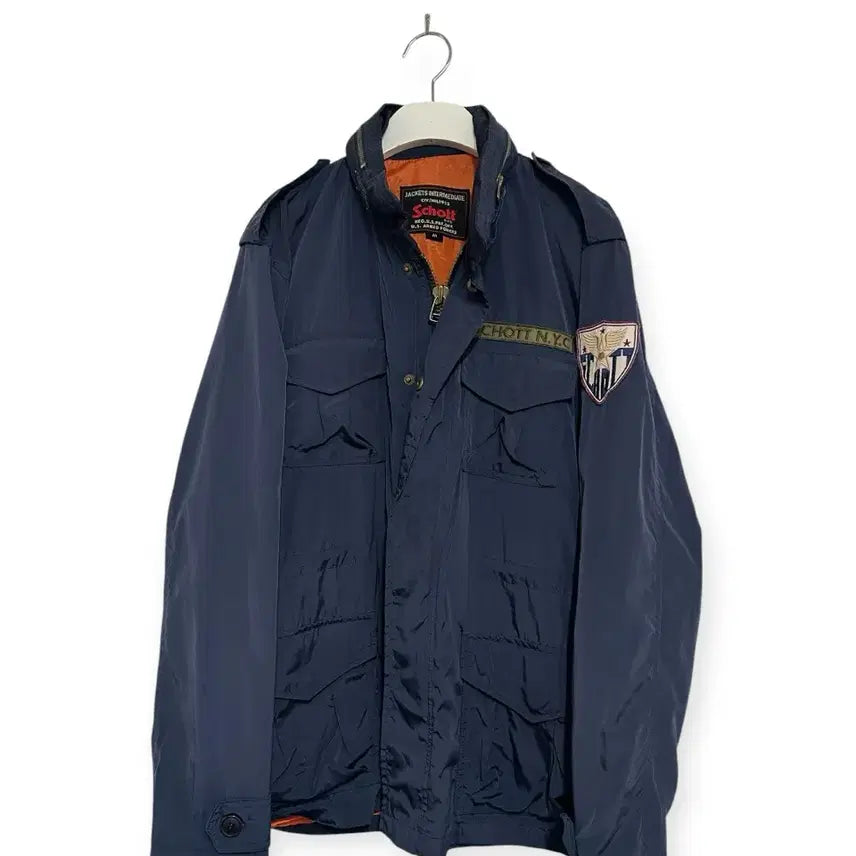 [BUNJANG] Schott NYC M-65 Field Jacket Navy / 쇼트 뉴욕 네이비 m-65 필드자켓