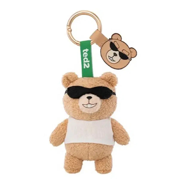 [BUNJANG] POP MART Ted 2 Baby Ted 8cm Mini Doll Keychain (Cool Ted) / [팝마트] 테드2 베이비 테드 8cm 미니 인형 키링(Cool Ted)새상품