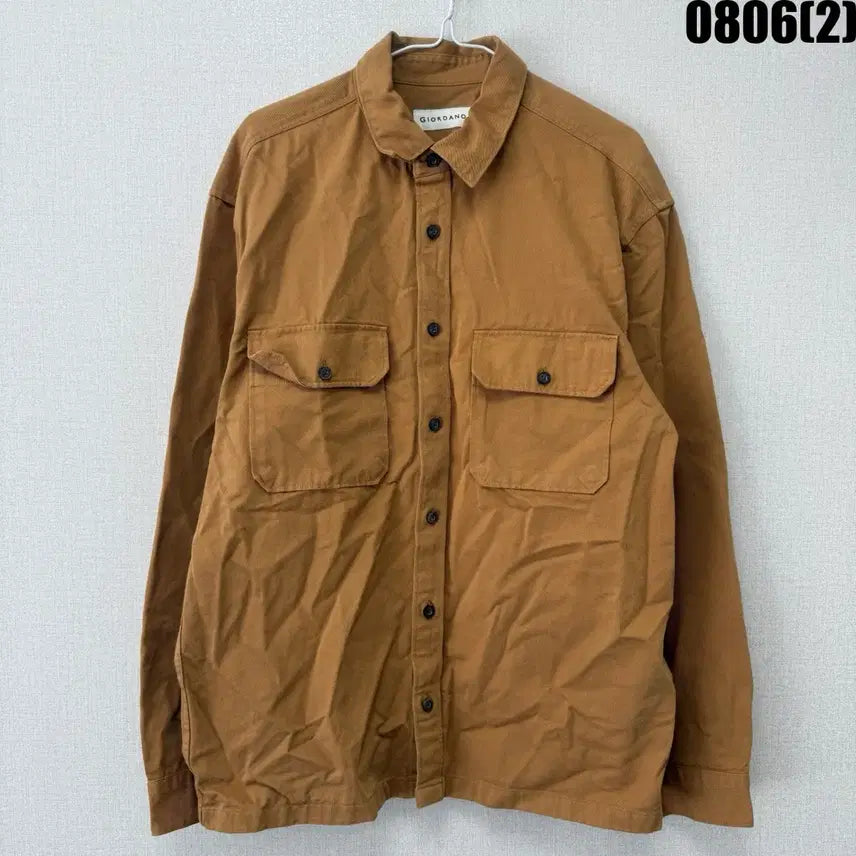 [BUNJANG] Giordano Khaki Men's Shirt L / 지오다노 셔츠 카키색 남성용 L