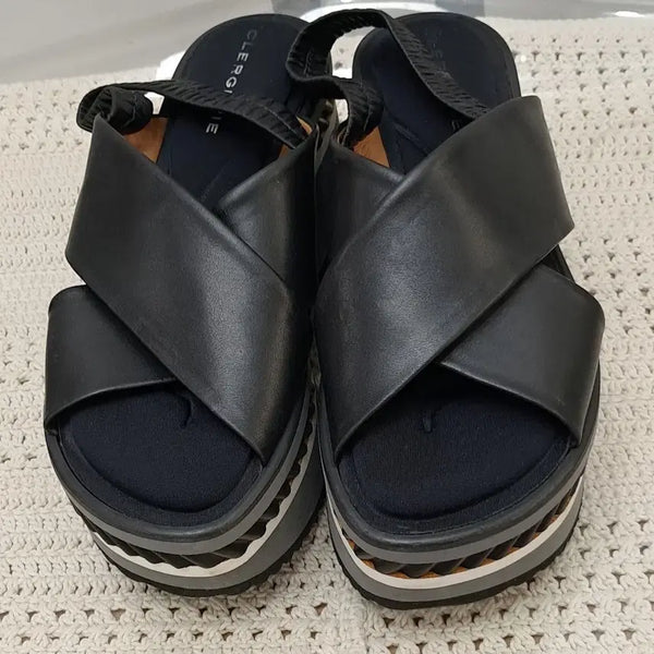 [BUNJANG] Clergerie Platform Sandals / CLERGERIE 통굽샌들  37.5 (245mm)