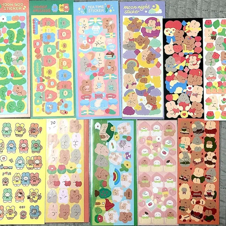 [BUNJANG] Yoon Goo Sealing Sticker Set / 다꾸 스티커 씰스 팔아요 (윤구)
