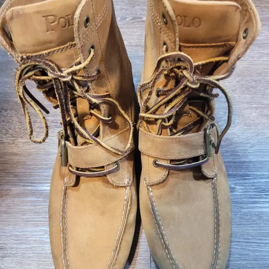 [BUNJANG] Polo Ralph Lauren Leather Lace-up Walker Boots / 폴로 랄프로렌 가죽 레이스업 워커 부츠