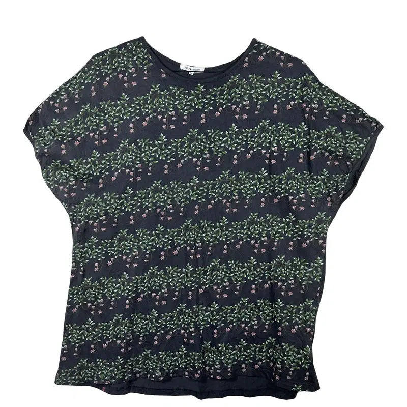 [BUNJANG] SELF SERVICE Floral Print Short Sleeve T-Shirt XL / SELF SERVICE 잔꽃 프린팅 반팔 티 [XL] 코튼 100%