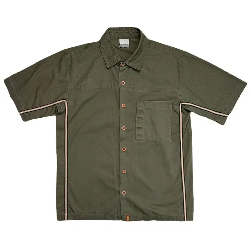 [BUNJANG] Nike Old School Cotton Short Sleeve Work Shirt L / NIKE 올드스쿨 코튼 반팔 워크셔츠 L
