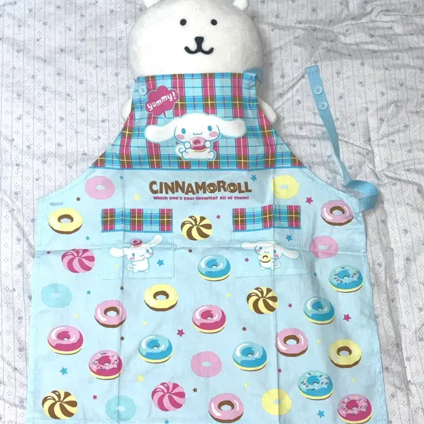 [BUNJANG] Sanrio Cinnamoroll 2008 Donut Apron / 고전 2008 시나모롤 도넛 앞치마