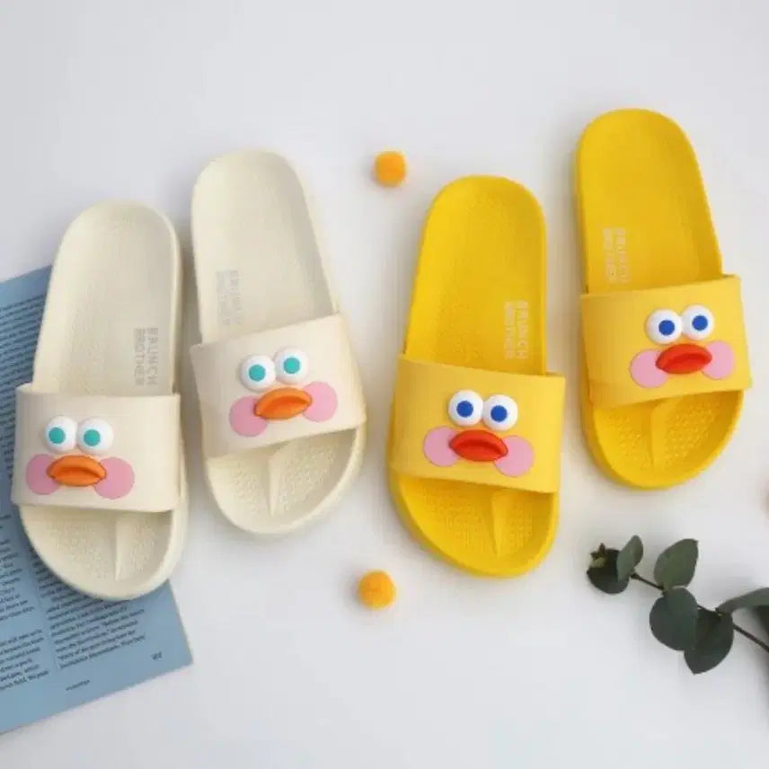 [BUNJANG] Romane Brunch Brother Slippers (Ivory/Yellow) / 로마네 브런치브라더 슬리퍼