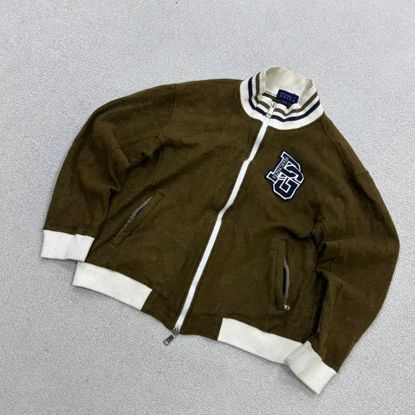 [BUNJANG] Parigates Men's Patch Logo Varsity Jacket / 5 파리게이츠 남성 패치 로고 바시티 자켓 0710E2