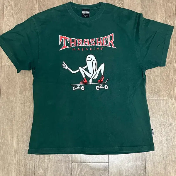 [BUNJANG] Thrasher Short Sleeve T-Shirt / 트래셔 TRASHER 반팔 티셔츠