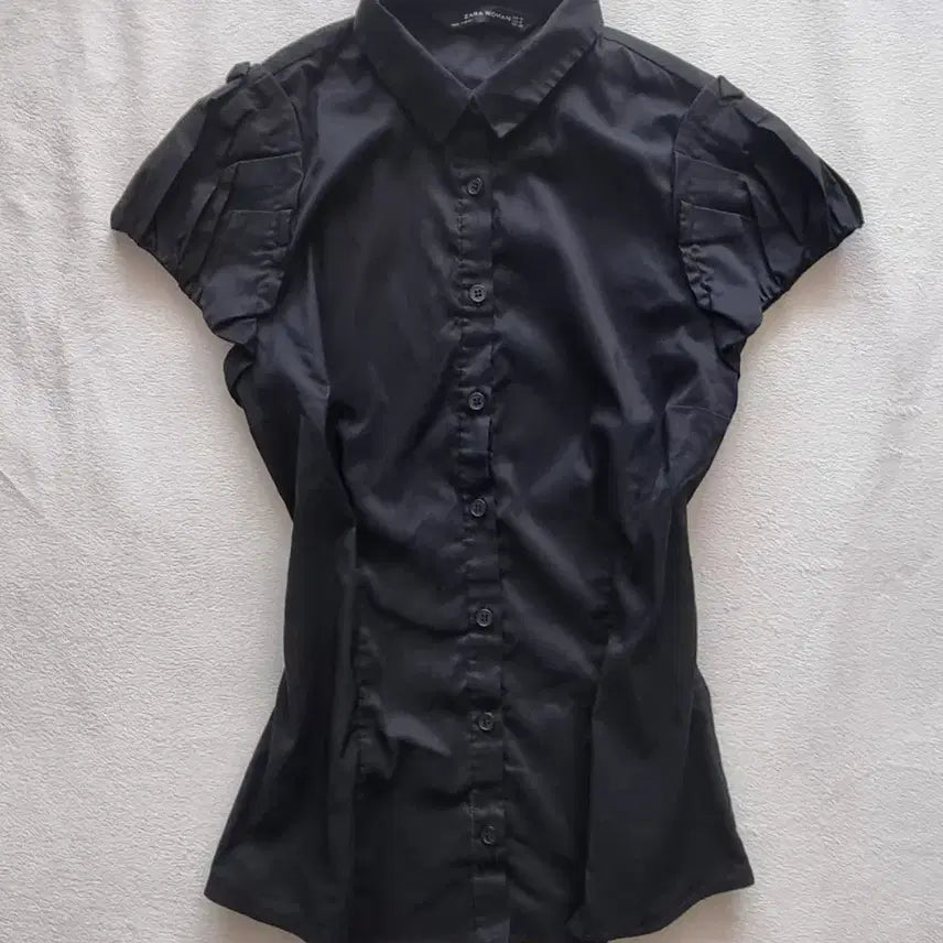 [BUNJANG] Vintage Geek Chic Oriental Black Shirt / 빈티지 공겜여주 긱시크 오리엔탈 블랙 셔츠