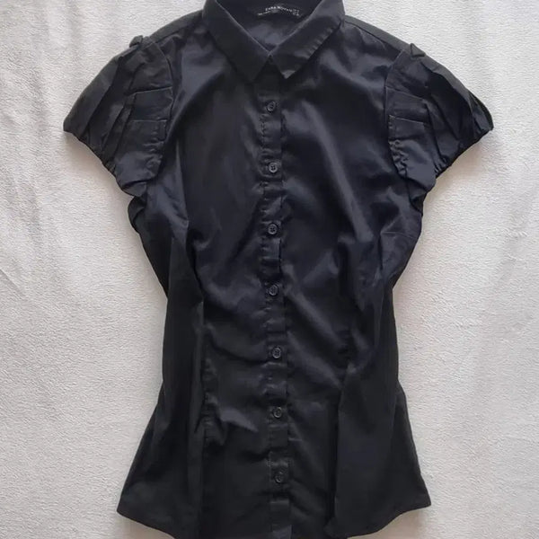[BUNJANG] Vintage Geek Chic Oriental Black Shirt / 빈티지 공겜여주 긱시크 오리엔탈 블랙 셔츠