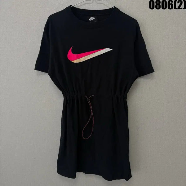 [BUNJANG] Nike Swoosh T-Shirt Dress Black M / 나이키 스우시 반팔 원피스 블랙 m