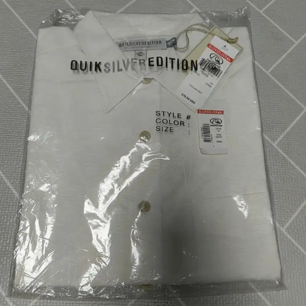 [BUNJANG] Quiksilver Edition Short Sleeve Shirt Ivory L / 퀵실버 에디션 반팔 남방