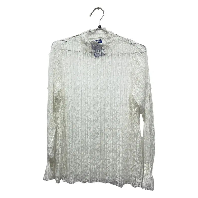[BUNJANG] Vintage Mori White Blouse / 빈티지 모리 화이트 블라우스