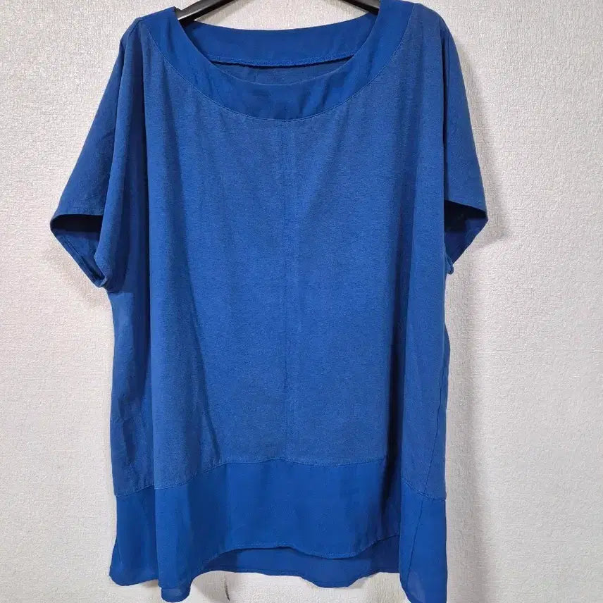 [BUNJANG] The AtG Blue Lyocell Blouse Free Size / 더앳지 블루 리오셀 블라우스 프리
