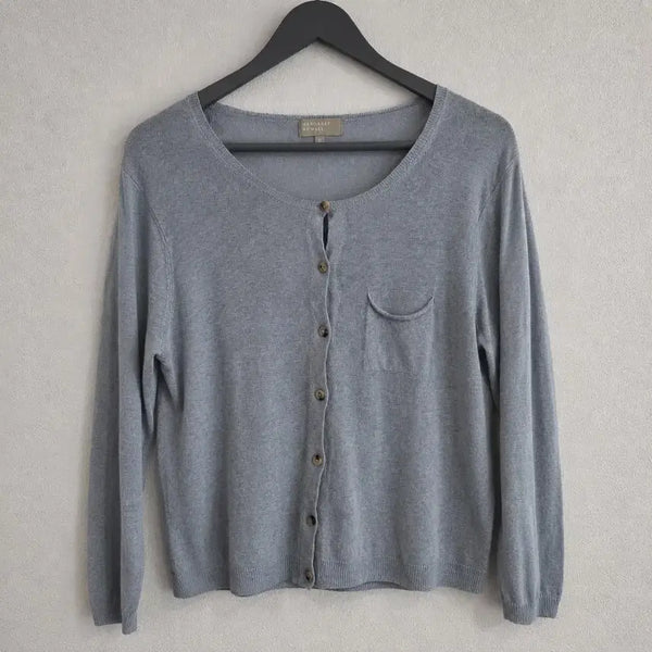 [BUNJANG] Margaret Howell 100% Linen Summer Cardigan - Grey / [MARGARET HOWELL] 리넨 썸머 그레이 가디건
