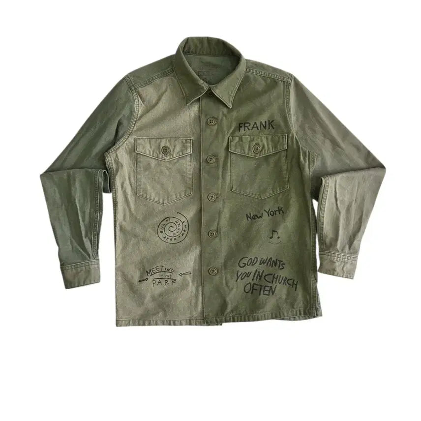 [BUNJANG] SALT WATER Cowboy Military Shirt Jacket / SALT WATER 솔트 워터 카우보이 밀리터리 셔츠 자켓