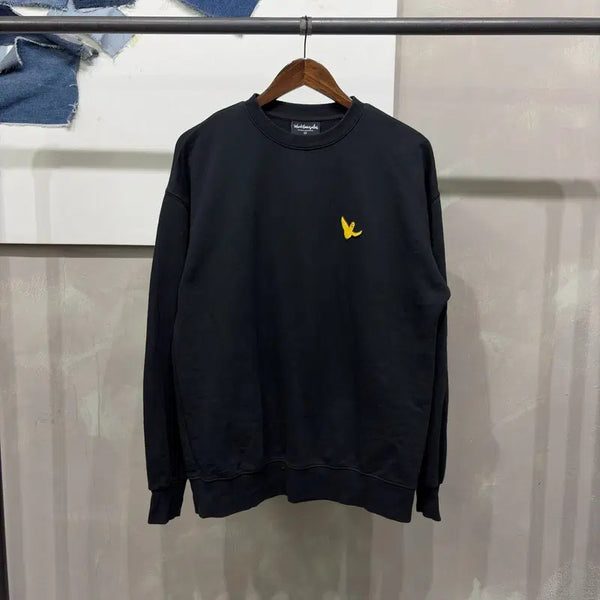 [BUNJANG] Mark Gonzales x What it is x Basic Crewneck Sweatshirt / (105) 마크곤잘레스 와릿이즌 자수 백프린팅 맨투맨 긴팔 티