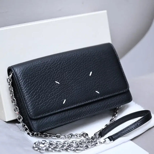 [BUNJANG] Maison Margiela 5AC Chain Wallet Black Mini Crossbody Bag / 메종 마르지엘라 5AC 체인 월렛 블랙 미니 크로스 체인백