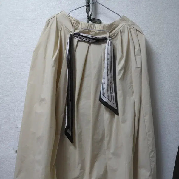 [BUNJANG] Beige Ribbon Detail Long Skirt / 스테파니치마 27~28