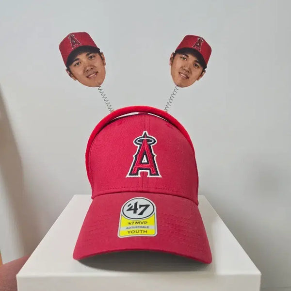 [BUNJANG] LA Angels Shohei Ohtani Headband and Hat Set / LA 에인절스 모자 오타니 머리띠