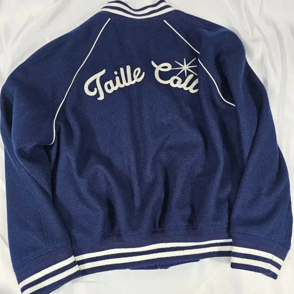 [BUNJANG] TyleVascity Navy Label Drop Bomber Jacket / 타일레바시티