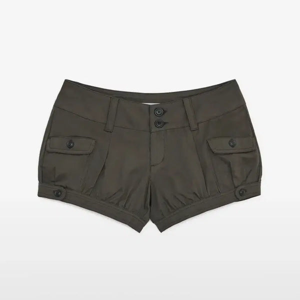 [BUNJANG] Hug Your Skin Pumpkin Flat Shorts Khaki M / 허그유어스킨 펌킨 플랫 쇼츠 카키M
