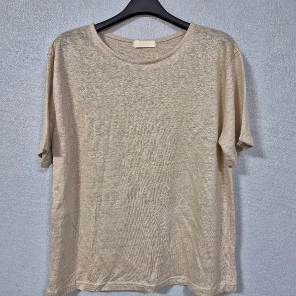 [BUNJANG] Beige Masil Short-Sleeve Knit Size 66 / 베이지 마실 반팔니트 66