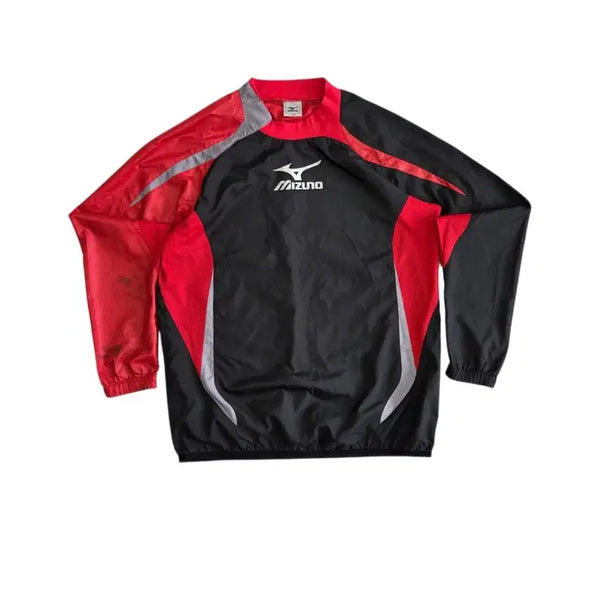 [BUNJANG] Mizuno Big Logo Vintage Warm-up Shirt / Mizuno 미즈노 빅로고 빈티지 웜업 셔츠