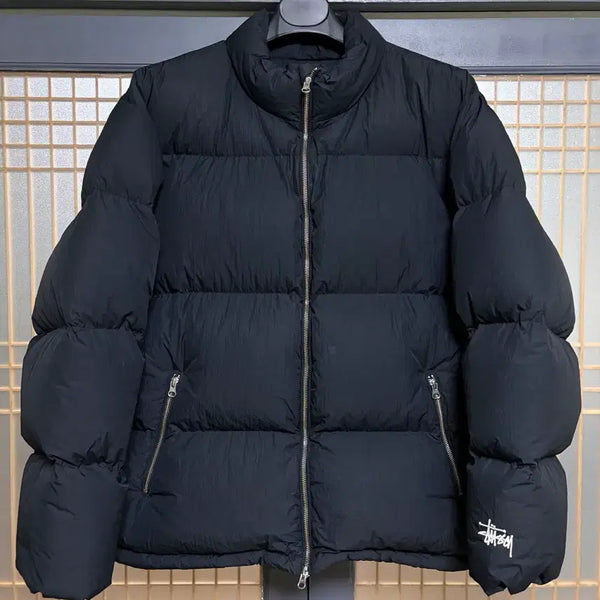 [BUNJANG] Stussy Puffer Nylon Padding Jacket Black XXL / [XXL]스투시 푸퍼 나일론 패딩 블랙