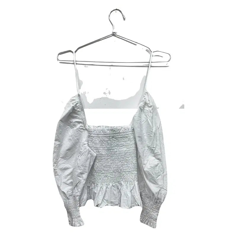 [BUNJANG] Vintage Mori White Blouse (S) / 빈티지 모리 화이트 블라우스 S