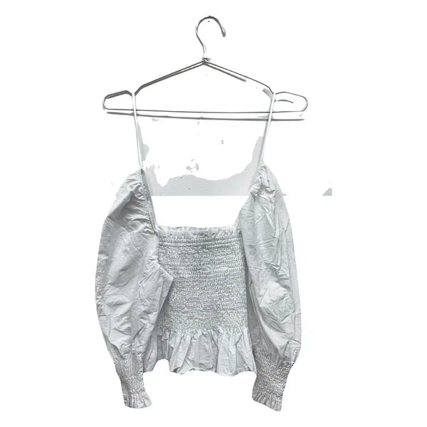 [BUNJANG] Vintage Mori White Blouse (S) / 빈티지 모리 화이트 블라우스 S