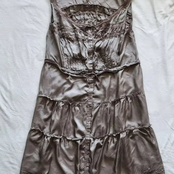 [BUNJANG] Vintage Oriental Camisole Dress / 빈티지 오리엔탈 나시 원피스