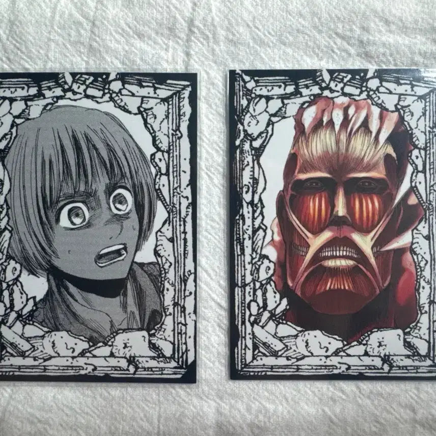 [BUNJANG] Attack on Titan Armin & Colossal Titan Exclusive Exhibition Photocard / 진격의 거인 전시회 아르민 초대형거인 포토카드 양도