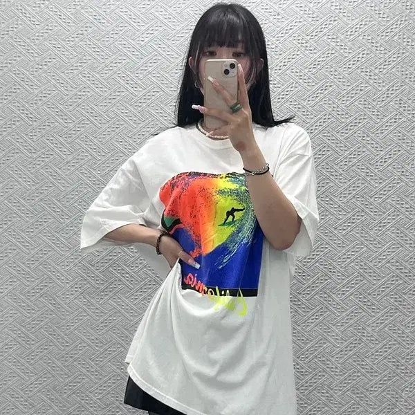 [BUNJANG] Heinz Vintage Street Punk Graphic Print T-Shirt XL / 헤인즈 빈티지 스트릿 그래픽 펑크 프린팅 반팔티 XL C13714