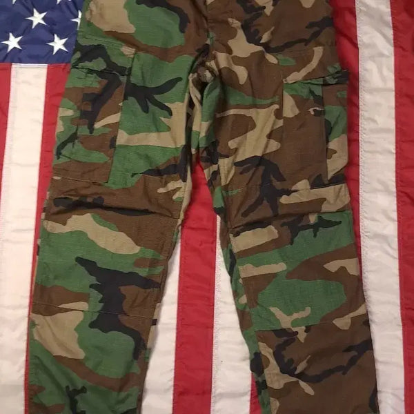 [BUNJANG] US Military Woodland Ripstop BDU Pants (New Old Stock) / 새제품 오리지날 80's 미군 지급용 우드랜드 립스탑 BDU 팬츠