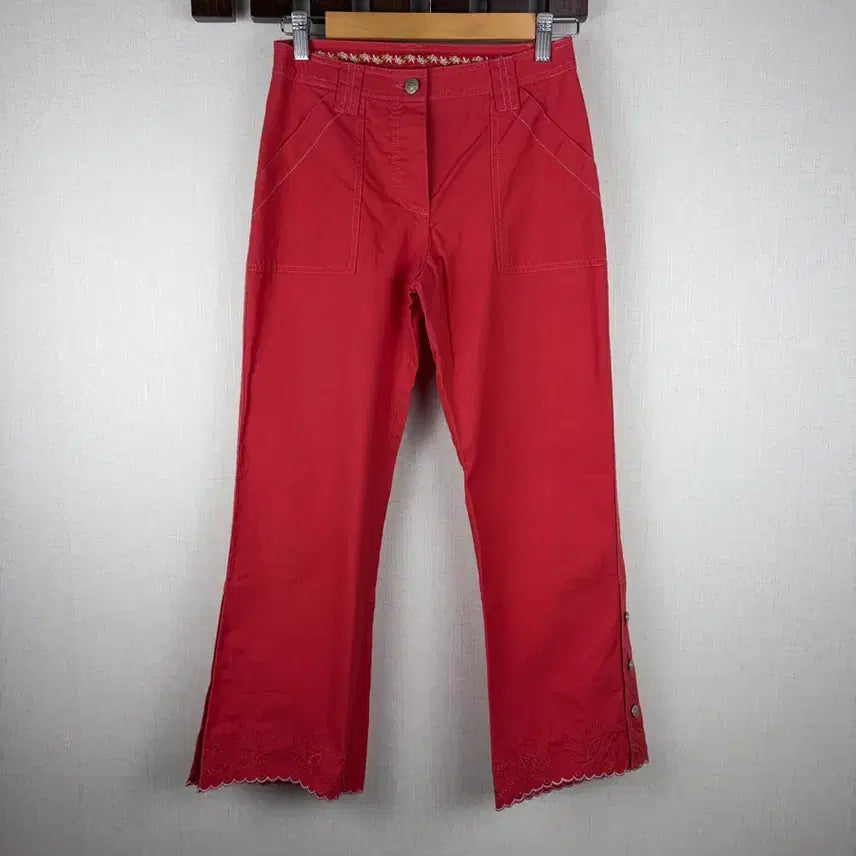 [BUNJANG] Oilllily Vivid Red Pants / 오일릴리 비비드 레드팬츠