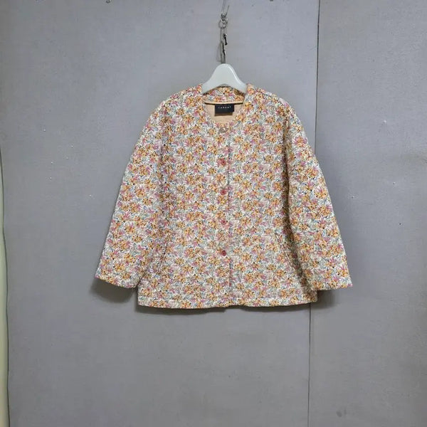 [BUNJANG] Flower Quilted Jumper / 면누빔 플라워 점퍼 F  n8710
