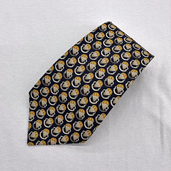 [BUNJANG] Chanel Paris "Parachute Jacquard" Silk Necktie (OS) / 샤넬 파리 낙하산 자카드 실크 넥타이 (OS) AF718