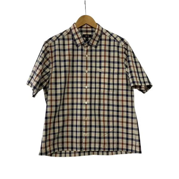 [BUNJANG] Daks Check Short Sleeve Shirt (Size 105) / A651. 닥스 체크 반팔셔츠(105)