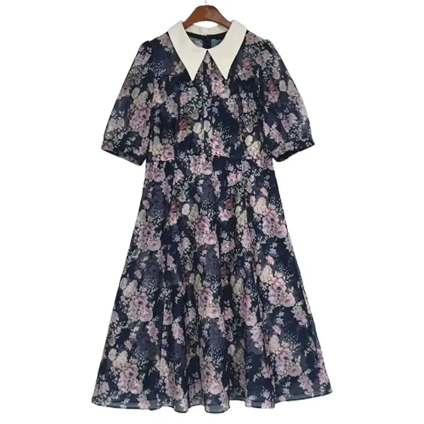 [BUNJANG] Compania Organza Flower Dress Size 66 / 꼼빠니아 오간자 플라워 원피스 66