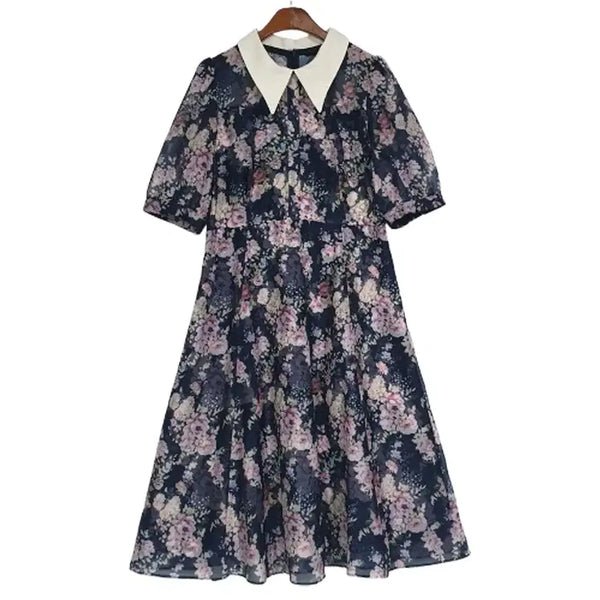 [BUNJANG] Compania Organza Flower Dress Size 66 / 꼼빠니아 오간자 플라워 원피스 66