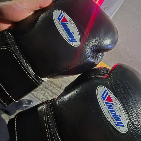 [BUNJANG] Winning Boxing Gloves (Black, 12oz) / 위닝 글러브 (블랙, 12온스)