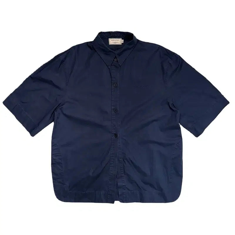 [BUNJANG] Maison Kitsuné Spell Logo Short Sleeve Shirt / MAISON KITSUNE 스펠 로고 반팔셔츠 38