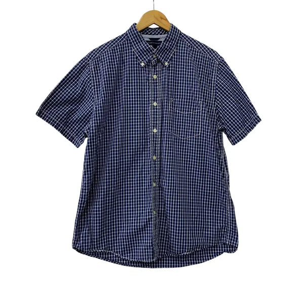 [BUNJANG] Tommy Hilfiger Check Short Sleeve Shirt (L) / A652. 타미 체크 반팔셔츠(L)
