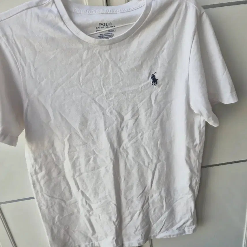 [BUNJANG] Polo Ralph Lauren Basic Logo Short Sleeve T-Shirt White / 폴로 랄프로렌 기본 로고 반팔 티셔츠 화이트