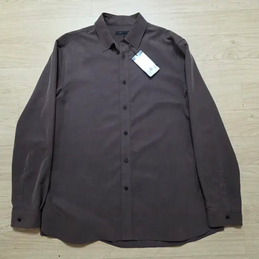 [BUNJANG] Jil Stuart New York Suede Touch Soft Shirt - Brown (L/105) / 질스튜어트뉴욕 스웨이드 터치 소프트 셔츠 L 105 정가 30만원 브라운