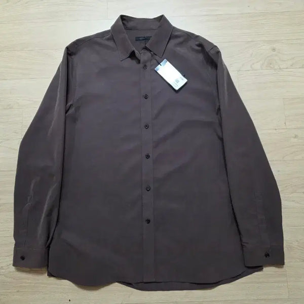 [BUNJANG] Jil Stuart New York Suede Touch Soft Shirt - Brown (L/105) / 질스튜어트뉴욕 스웨이드 터치 소프트 셔츠 L 105 정가 30만원 브라운