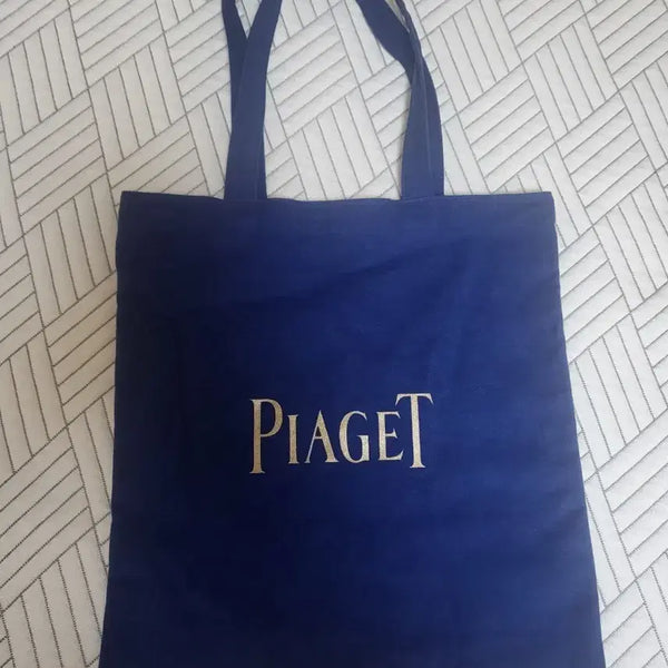 [BUNJANG] Piaget Navy Logo Eco Bag / 피아제 에코백