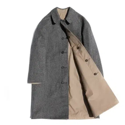 [BUNJANG] Chrysalis Reversible Balmacaan Coat Size 40 / 크리설리스 리버시블 발마칸 코트 40